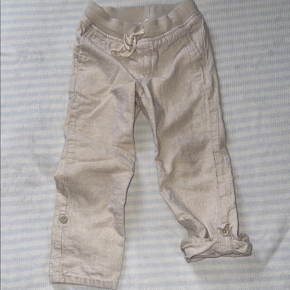 Kids Beige Casual Pants